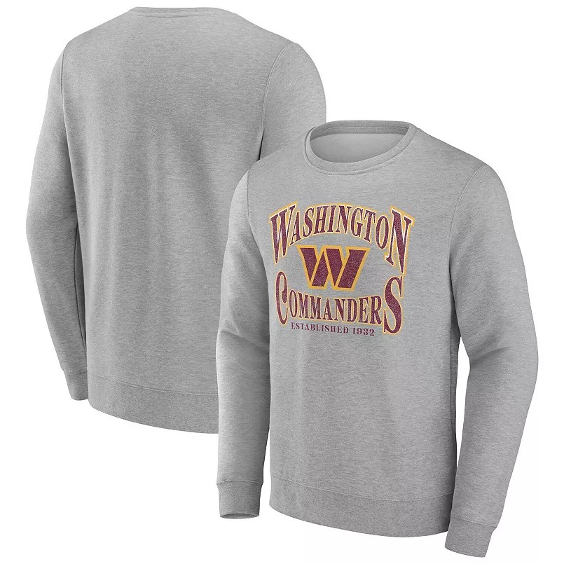 Men Washington Commanders grey NFL 2024 hoodie